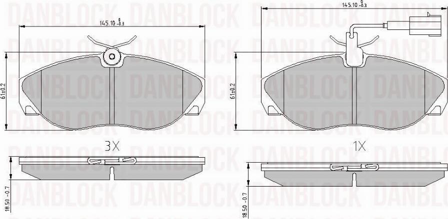 DAN-BLOCK DB 510812 - Jarrupala, levyjarru inparts.fi