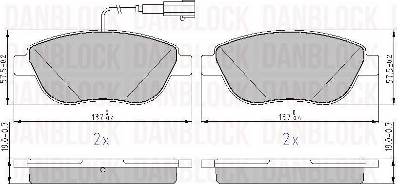 DAN-BLOCK DB 510883 - Jarrupala, levyjarru inparts.fi