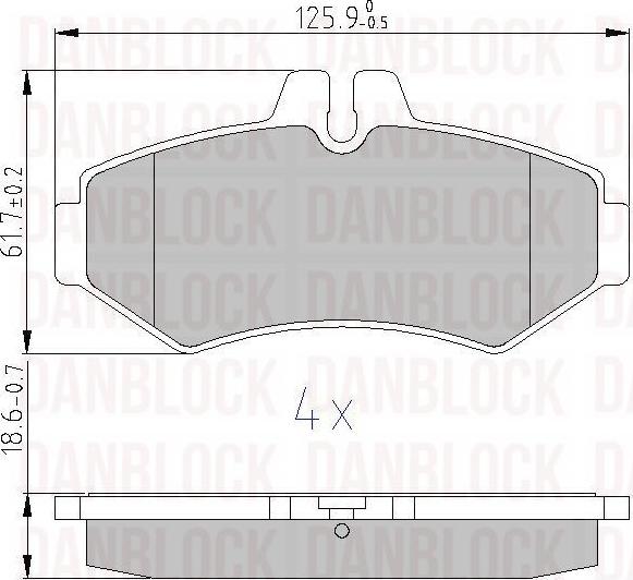 DAN-BLOCK DB 510824 - Jarrupala, levyjarru inparts.fi