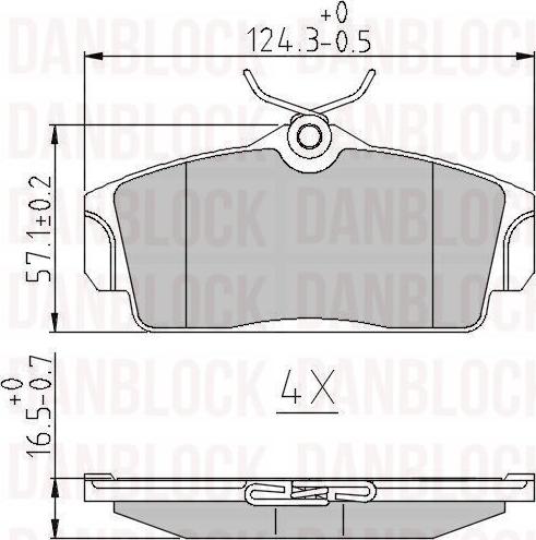 DAN-BLOCK DB 510826 - Jarrupala, levyjarru inparts.fi