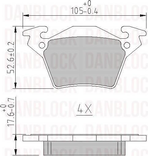 DAN-BLOCK DB 510823 - Jarrupala, levyjarru inparts.fi