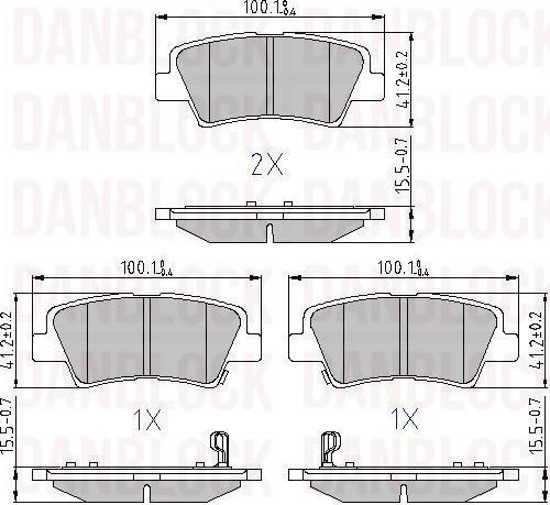 DAN-BLOCK DB 510870 - Jarrupala, levyjarru inparts.fi