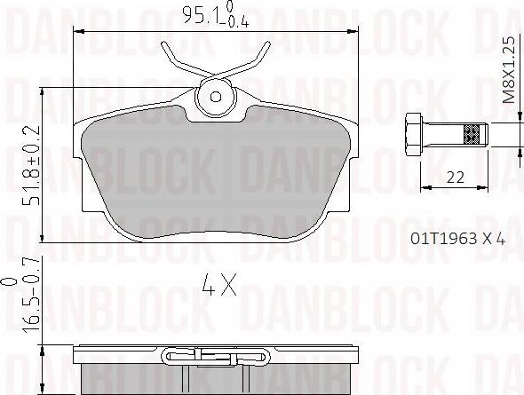 DAN-BLOCK DB 510396 - Jarrupala, levyjarru inparts.fi