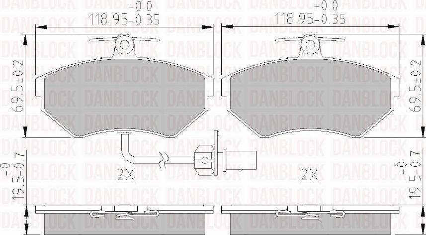 DAN-BLOCK DB 510391 - Jarrupala, levyjarru inparts.fi