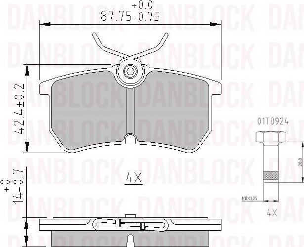 DAN-BLOCK DB 510344 - Jarrupala, levyjarru inparts.fi