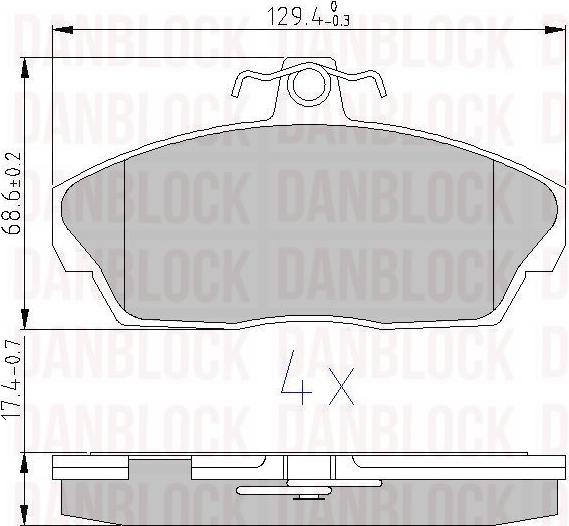 DAN-BLOCK DB 510340 - Jarrupala, levyjarru inparts.fi