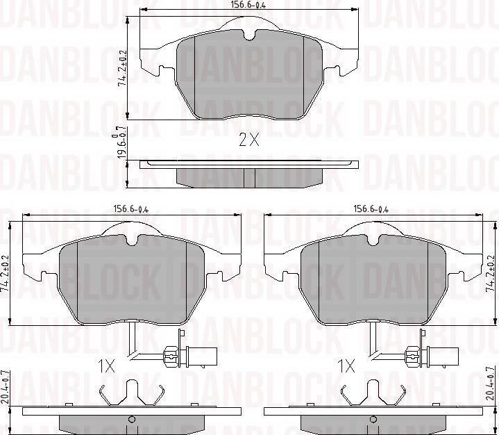 DAN-BLOCK DB 510343 - Jarrupala, levyjarru inparts.fi