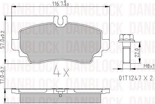 DAN-BLOCK DB 510342 - Jarrupala, levyjarru inparts.fi