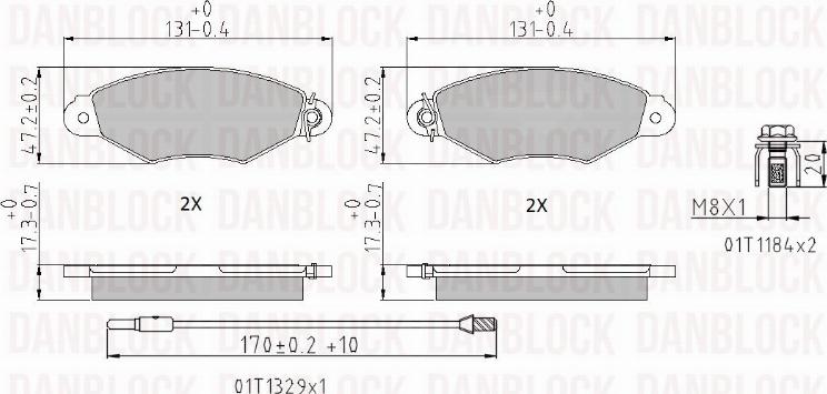 DAN-BLOCK DB 510351 - Jarrupala, levyjarru inparts.fi