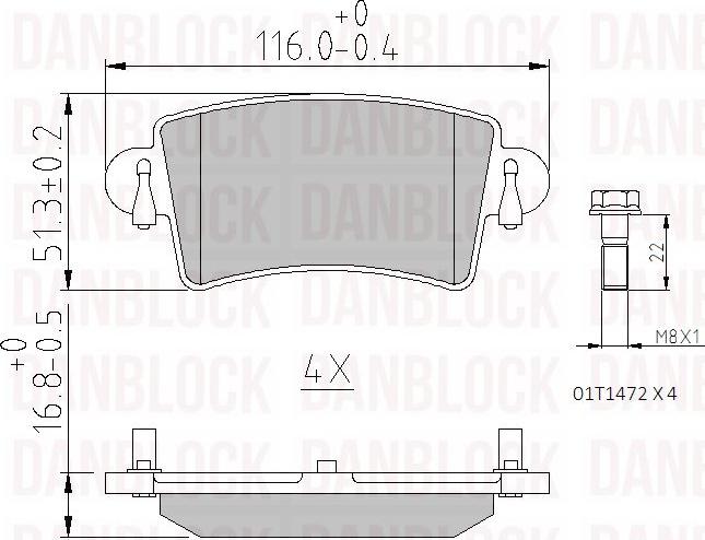 DAN-BLOCK DB 510369 - Jarrupala, levyjarru inparts.fi