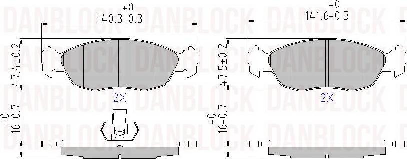 DAN-BLOCK DB 510304 - Jarrupala, levyjarru inparts.fi