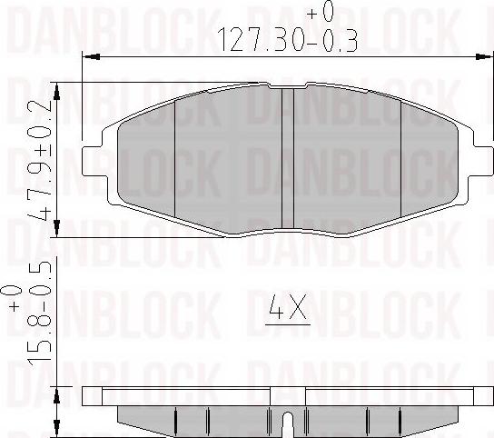 DAN-BLOCK DB 510305 - Jarrupala, levyjarru inparts.fi