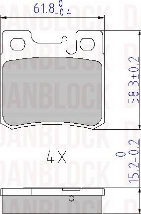 DAN-BLOCK DB 510300 - Jarrupala, levyjarru inparts.fi