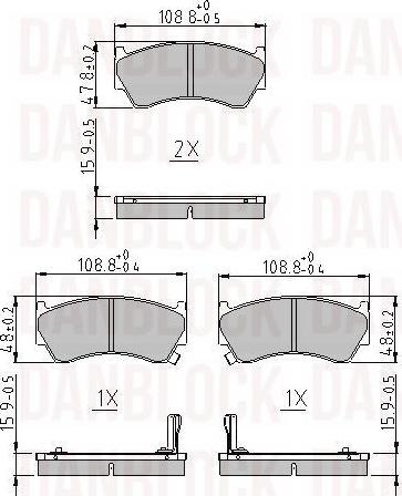 DAN-BLOCK DB 510301 - Jarrupala, levyjarru inparts.fi