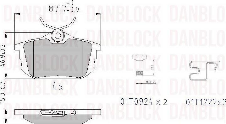 DAN-BLOCK DB 510315 - Jarrupala, levyjarru inparts.fi