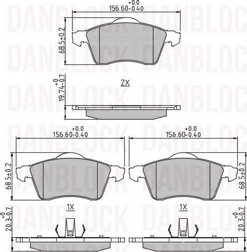 DAN-BLOCK DB 510318 - Jarrupala, levyjarru inparts.fi