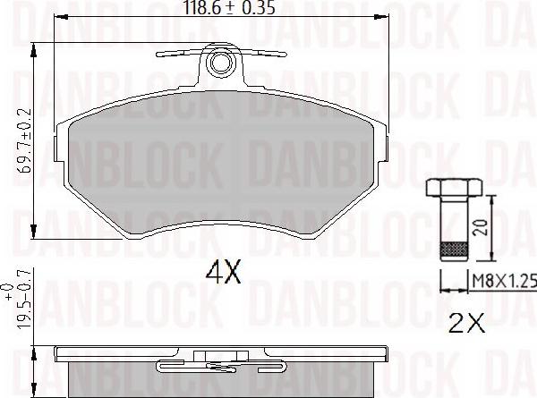 DAN-BLOCK DB 510317 - Jarrupala, levyjarru inparts.fi