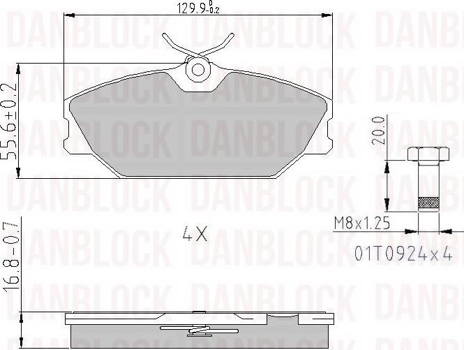 DAN-BLOCK DB 510389 - Jarrupala, levyjarru inparts.fi