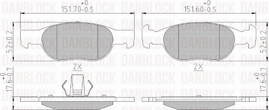 DAN-BLOCK DB 510385 - Jarrupala, levyjarru inparts.fi