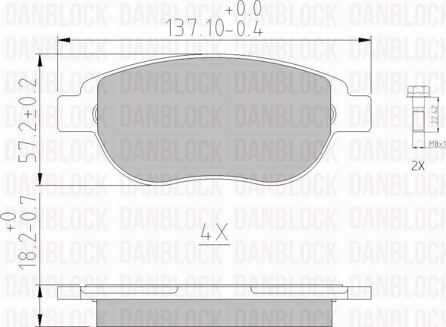 DAN-BLOCK DB 510381 - Jarrupala, levyjarru inparts.fi