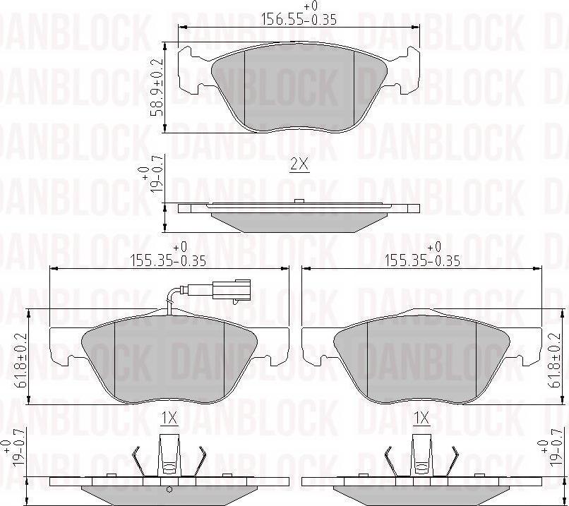 DAN-BLOCK DB 510388 - Jarrupala, levyjarru inparts.fi