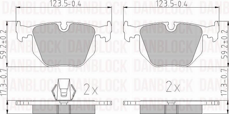 DAN-BLOCK DB 510329 - Jarrupala, levyjarru inparts.fi