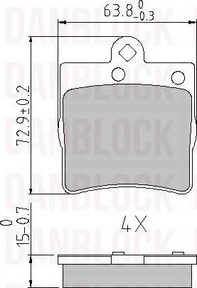 DAN-BLOCK DB 510325 - Jarrupala, levyjarru inparts.fi