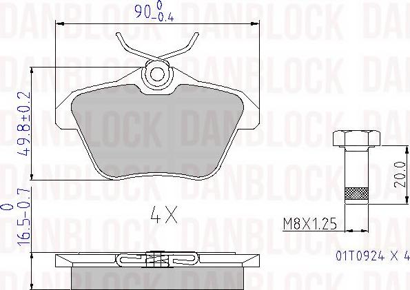 DAN-BLOCK DB 510323 - Jarrupala, levyjarru inparts.fi