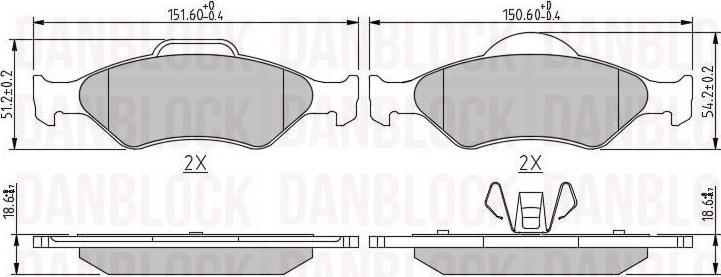 DAN-BLOCK DB 510375 - Jarrupala, levyjarru inparts.fi