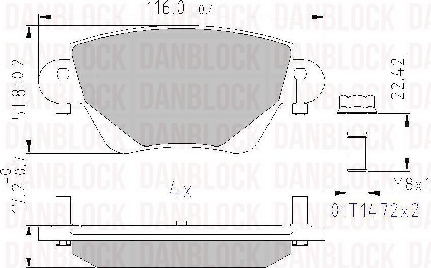 DAN-BLOCK DB 510372 - Jarrupala, levyjarru inparts.fi