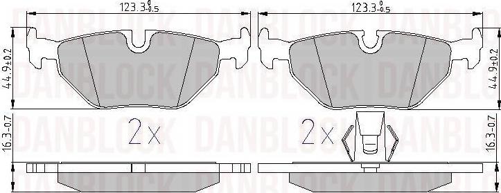 DAN-BLOCK DB 510290 - Jarrupala, levyjarru inparts.fi