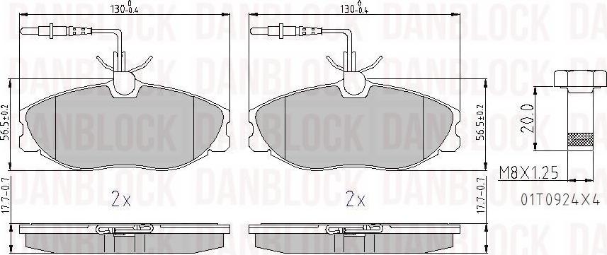 DAN-BLOCK DB 510292 - Jarrupala, levyjarru inparts.fi