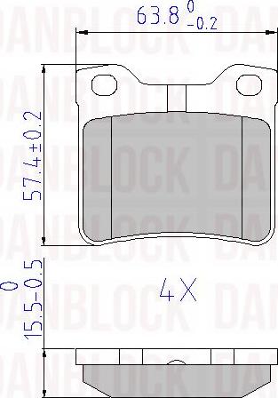 DAN-BLOCK DB 510297 - Jarrupala, levyjarru inparts.fi