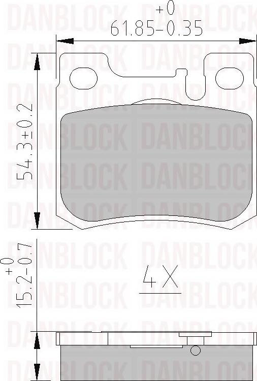 DAN-BLOCK DB 510255 - Jarrupala, levyjarru inparts.fi