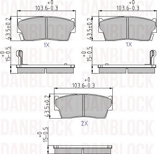 DAN-BLOCK DB 510256 - Jarrupala, levyjarru inparts.fi