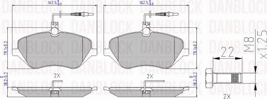 DAN-BLOCK DB 510250 - Jarrupala, levyjarru inparts.fi