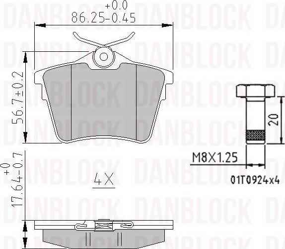 DAN-BLOCK DB 510251 - Jarrupala, levyjarru inparts.fi