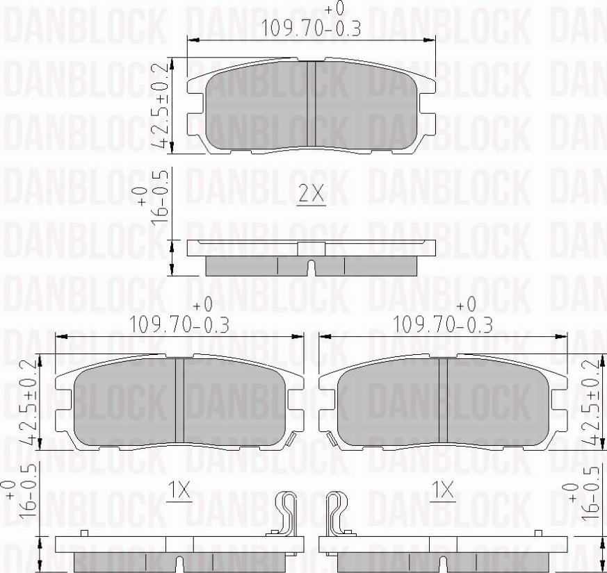 DAN-BLOCK DB 510253 - Jarrupala, levyjarru inparts.fi