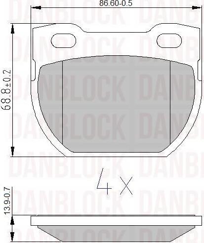 DAN-BLOCK DB 510261 - Jarrupala, levyjarru inparts.fi