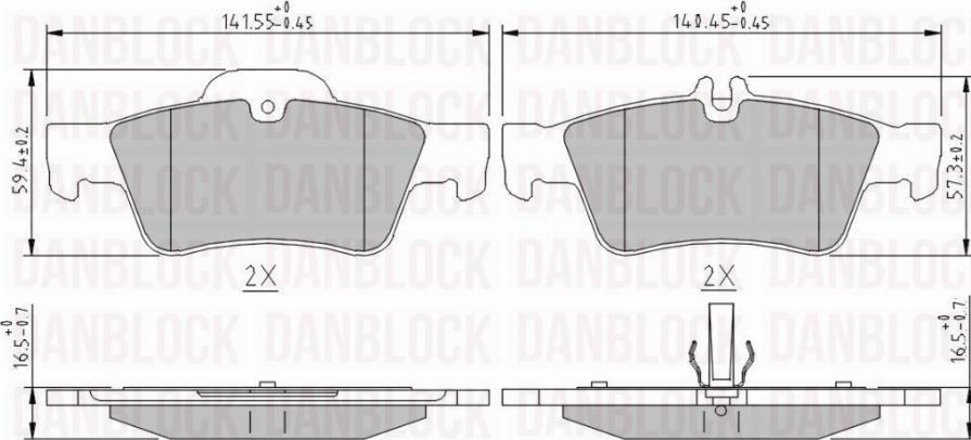 DAN-BLOCK DB 510214 - Jarrupala, levyjarru inparts.fi