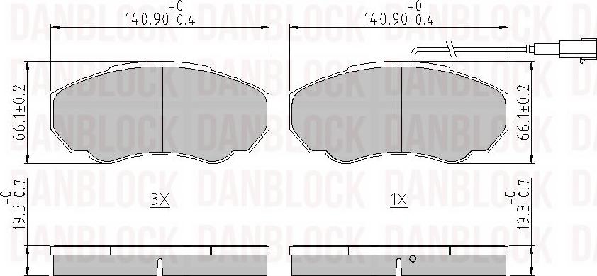 DAN-BLOCK DB 510210 - Jarrupala, levyjarru inparts.fi