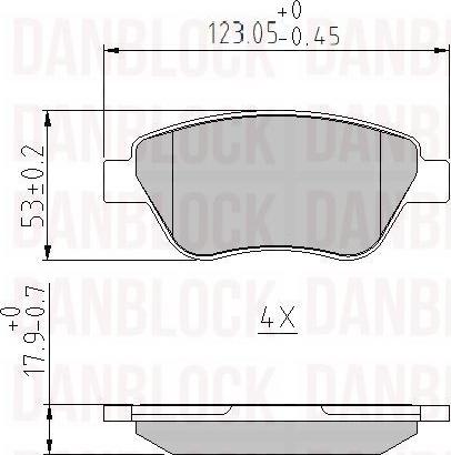 DAN-BLOCK DB 510211 - Jarrupala, levyjarru inparts.fi