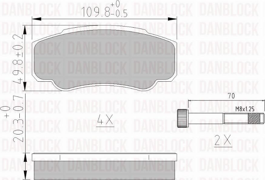 DAN-BLOCK DB 510213 - Jarrupala, levyjarru inparts.fi