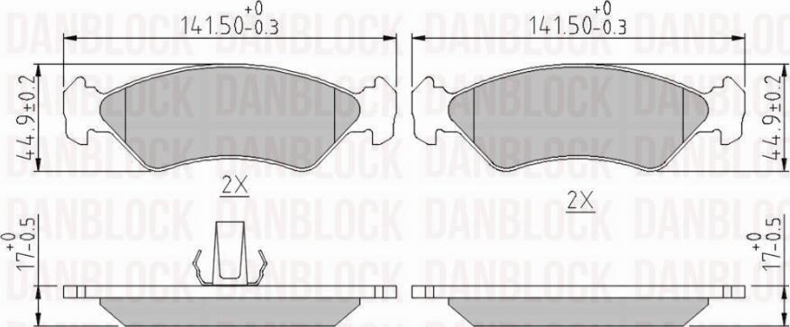 DAN-BLOCK DB 510281 - Jarrupala, levyjarru inparts.fi