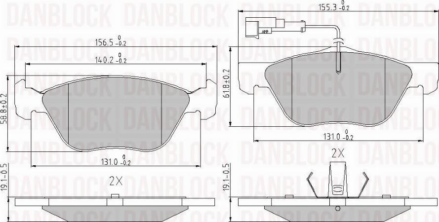 DAN-BLOCK DB 510288 - Jarrupala, levyjarru inparts.fi