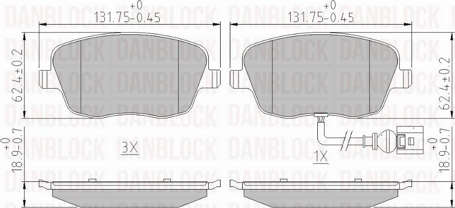 DAN-BLOCK DB 510234 - Jarrupala, levyjarru inparts.fi