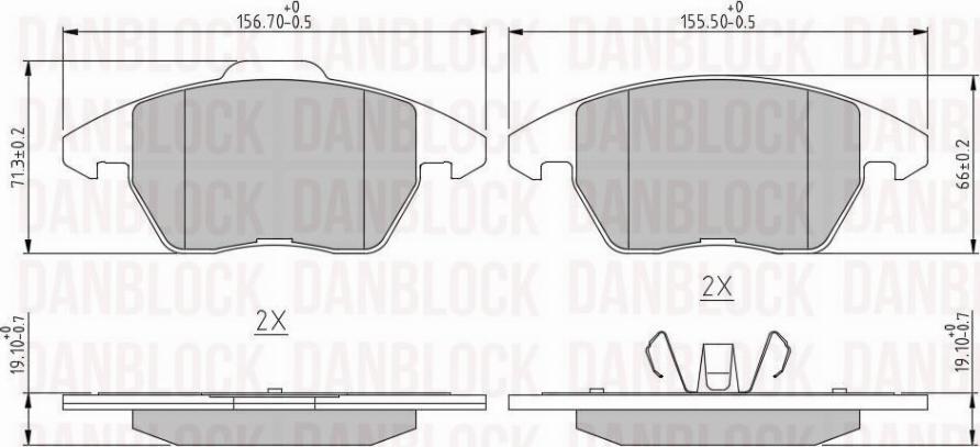 DAN-BLOCK DB 510238 - Jarrupala, levyjarru inparts.fi