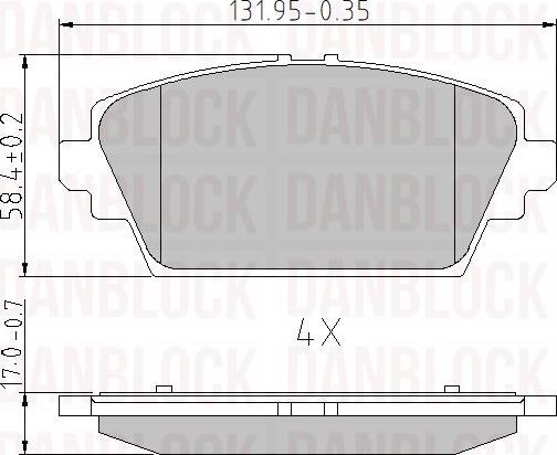 DAN-BLOCK DB 510232 - Jarrupala, levyjarru inparts.fi