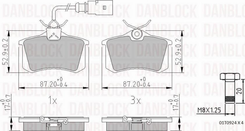 DAN-BLOCK DB 510226 - Jarrupala, levyjarru inparts.fi