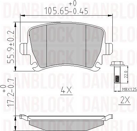 DAN-BLOCK DB 510223 - Jarrupala, levyjarru inparts.fi